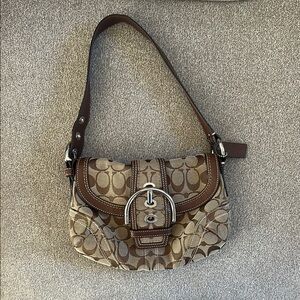 Brown Vintage Coach Shoulder Bag